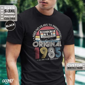 40th Birthday, Personalized Gift, 40th Birthday T-Shirt, 40 Years Old Shirt, 1985, Retro 1985 T-Shirt, Vintage 1985 Shirt