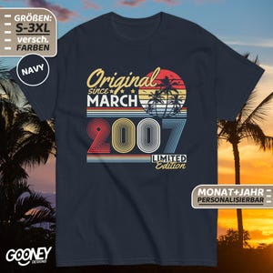 March 2007 - 2007 - 2007 Birthday - 2007 Design - 18 Birthday - 18 Birthday Shirt -18 Years Old T-Shirt - 18 Years Gift