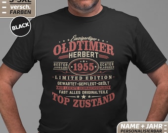 70e verjaardag, 70e verjaardag man, 70e verjaardag T-shirt, 70e verjaardag mannen, 70 jaar oud, geboren in 1955, verjaardag 1955, 1955 shirt