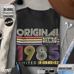40th Birthday Retro T-Shirt 40 Years Gift Year 1985 born