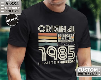 40th birthday, personalized gift, 40th birthday T-shirt, 40 years old shirt, anniversary, birthday present, 1985, gift idea