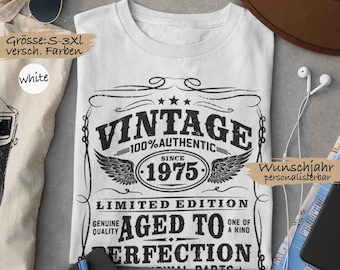 Vintage 1975 shirt, 50th birthday, 50th birthday shirt, 50th birthday gift, 50th birthday present