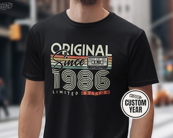 40th Birthday Shirt 1986 – 40th Birthday Gift for Women and Men – Vintage 1986 T-Shirt – Retro Birthday Gift