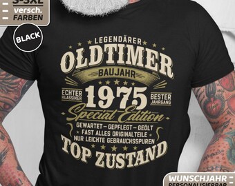 50th birthday, 50th birthday T-shirt, funny gifts for a 50th, 50th birthday gift, 50-year-old shirt, 1975, 1975 birthday, classic car 1975