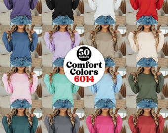 Paquete de maquetas Comfort Colors 6014: Camisa de manga larga estilo bohemio (descarga digital)