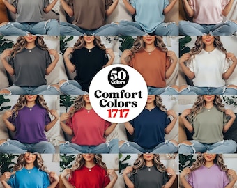 Maqueta de camiseta Comfort Colors 1717: Más de 50 colores bohemios (descarga digital)