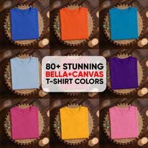80+ Colors Bella Canvas 3001 Mockup Bundle BC 3001 T-shirt Mock-up T-shirt Mockup Bundle Folded Shirt Mockup Best Boho T-Shirt Mockup Bundle