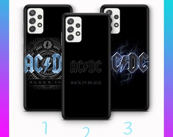 AC/DC D3 Phone Case Cover For Samsung A14 A15 A16 A17 A25 A26 A33 A34 A35 A36 A53 A54 A55 A56 A72 A73 + More Models Australian Rock Band