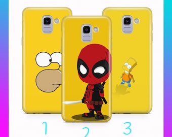 Cartoon D4 Phone Case Cover For Samsung Galaxy A3 A5 A6 A7 A8 J3 J5 J6 J7 Models Random Cartoon Characters Network Funny Iron Man Joker