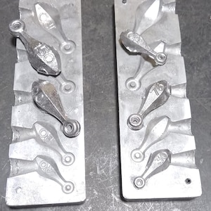 Self-Ring Pear Lead Mold 30g-50g-75g-100g-150g 5 Cavities Combo Snapper,Fishing Lead Mold,Sinker Mould Snapper Sinkers,Sea,lake,angling