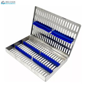 Sterilisation Cassette Rack Tray Autoclave for 20 Surgical Dental Instruments
