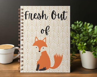Copy of Fresh Out of Fox Spiral Notebook - Ruled Line 6 x 8