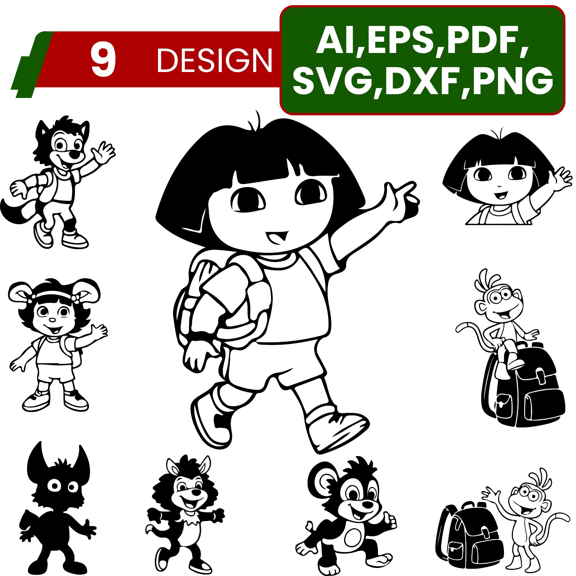Dora Coloring Pages - Etsy, image size:2000x2000