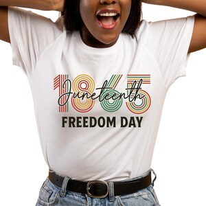 Juneteenth 1865 SVG | Freedom Day png jpg | African American Pride Clipart for T-Shirts & Crafts