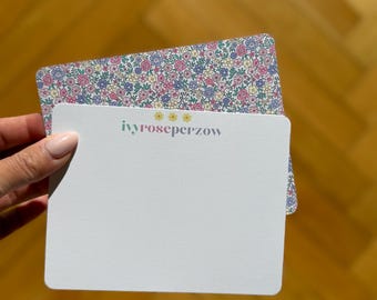 Floral Personalized Stationery – Family Stationery - Gift for her - Custom Notecards
