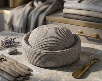 Woven Pillbox Hat, Round Crown Sun Hat, Vintage Style, Breathable Fashion Accessory