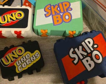 3D Gedruckte Organizer Box für Kartenspiele: Passend für UNO & SKIPBO Decks