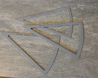 3D gedrucktes 9-Zoll-Wargaming-Lineal | Sci-Fi Tabletop Gauge