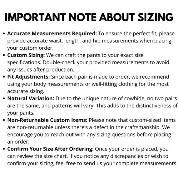 Cowhide Hair on Hide Pants, Handcrafted Western Wear, Custom Sizes in Black, Tan, Multi & Brown, Gift For Him/Her