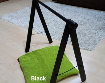 Baby gym BLACK, wooden baby play gym