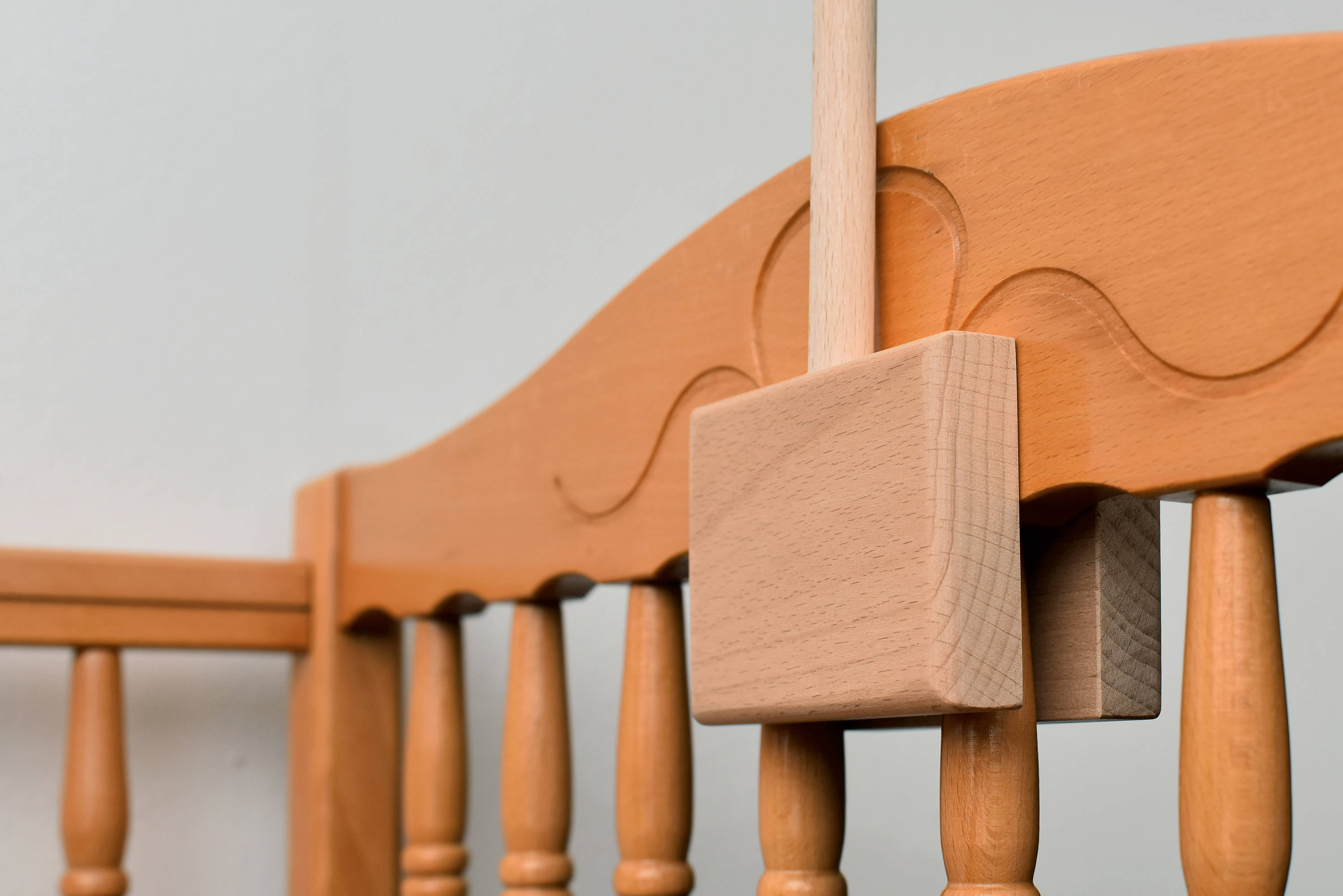 Baby Crib Wooden Mobile Arm With Mobile Hanger Baby Mobile Etsy