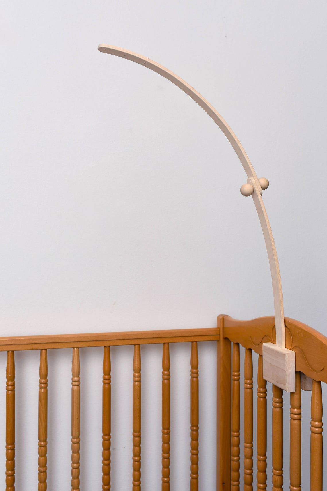 Baby Crib Wooden MAPLE Mobile Arm Baby Mobile Stand Nursery Etsy