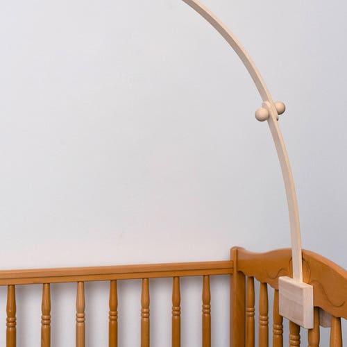 Baby Crib Wooden OAK Mobile Arm Baby Mobile Stand Nursery Etsy