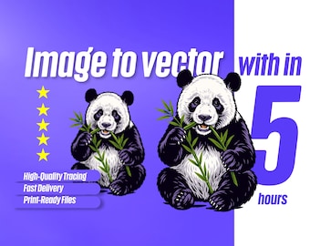 Image to Vector Conversion | High-Resolution SVG, EPS, AI | Logo Redraw for Cricut, Print & Web
