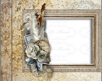 Simple framed floral designs - 5 Digital Planner Covers set compatible with GoodNotes, Notability, Xodo, Noteshelf, etc.