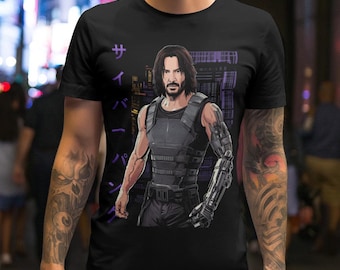 Johnny Tshirt Cyberpunk Style Gaming merch Shirt gift for Women and Men Unisex