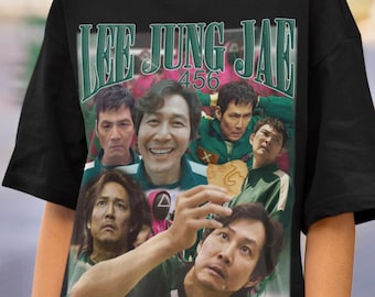 Lee Jung Jea Vintage Tshirt Game Shirt Seong Gi-hun korean Boygroup Gift for Men and Women Unisex Player 456
