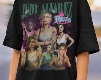 Judy Alvarez Vintage Tshirt The Mox Cyberpunk Style Game Shirt Gift for Men and Women Unisex