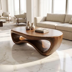 Couchtisch aus Holz – natürlich, einzigartig, ein Blickfang im Wohnzimmer, künstlerisches Highlight für die Wohnungseinrichtung