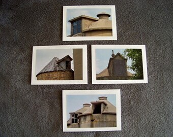 Silo Window Medley-set of 4 blank notecards