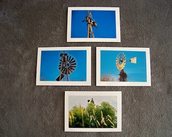 Windmill Medley-set of 4 blank notecards
