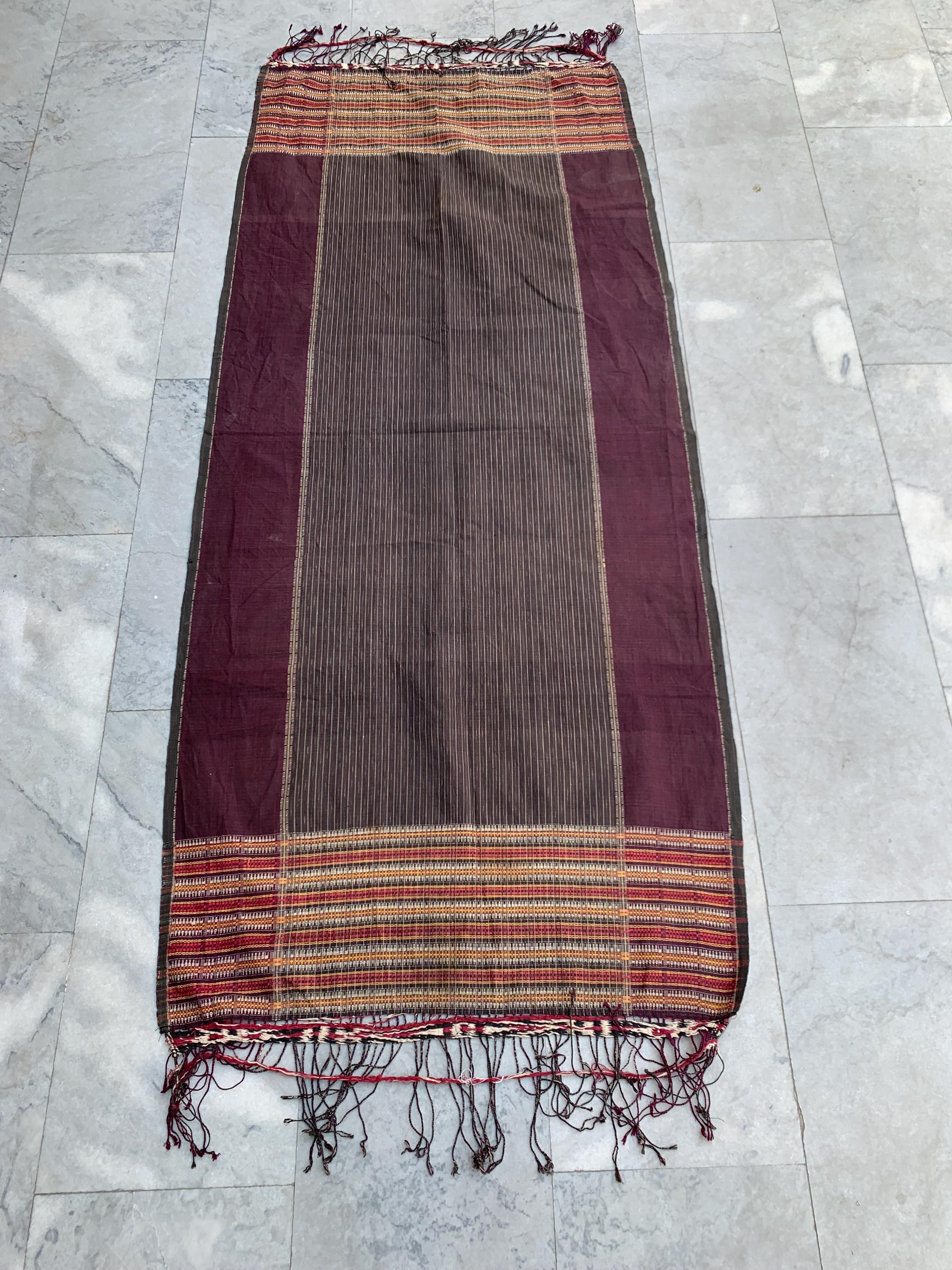 Motif Textile De Fleur D'ylang Abstrait Batik Traditionnel Indonésien