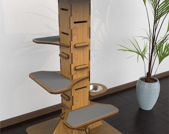 Torre modular para gatos: diseño personalizable y apilable