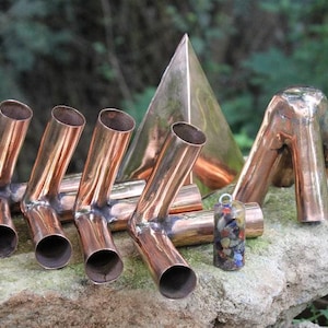 Russian 20 MM Copper Meditation pyramid Kit Without copper main pipes with Crystal filling Optional