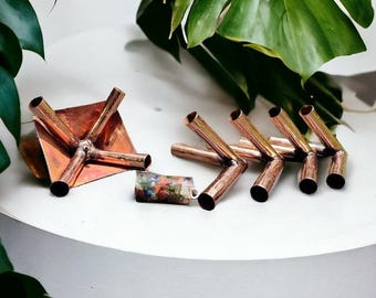 Giza 10 MM Copper Meditation pyramid Kit Without copper main pipes with Crystal filling Optional