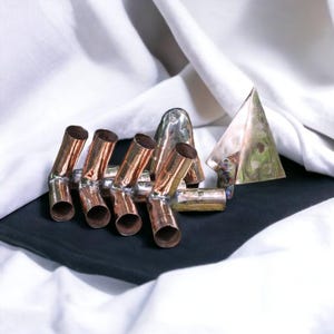Russian 15 MM Copper Meditation pyramid Kit Without copper main pipes with Crystal filling Optional