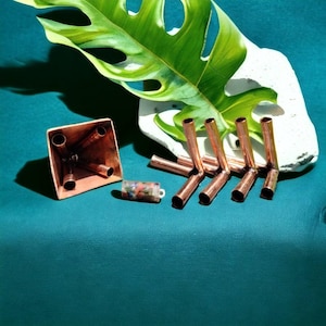 Russian 10 MM Copper Meditation pyramid Kit Without copper main pipes with Crystal filling Optional