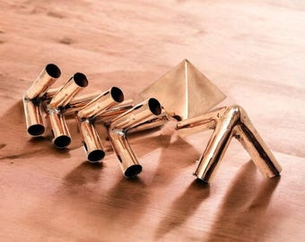 Giza 15 MM Copper Meditation pyramid Kit Without copper main pipes with Crystal filling Optional