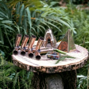 Russian 18 MM Copper Meditation pyramid Kit Without copper main pipes with Crystal filling Optional