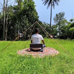 Copper Lite Duty Giza Meditation Pyramid 6  Feet Base Portable Version