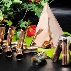 Russian M type 1/2 Inch Copper Meditation pyramid Kit Without copper main pipes with Crystal filling Optional