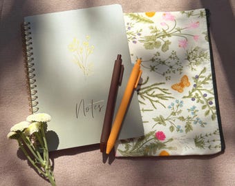Aesthetic Minimalist Journal Set with Notebook, 2 Pens & Pouch - Perfect Gift for Her