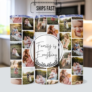 Photo Tumbler - Family Photo Tumbler - Personalized Coffee Cup With Photo - 20oz Tumbler - Custom Tumblers - Gift For Family