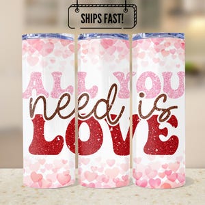Personalized Tumbler- Valentines Day Tumbler- Personalized Valentine Gift- Glitter Tumbler- Couple Tumbler- Anniversary Gift- Tumbler Gift