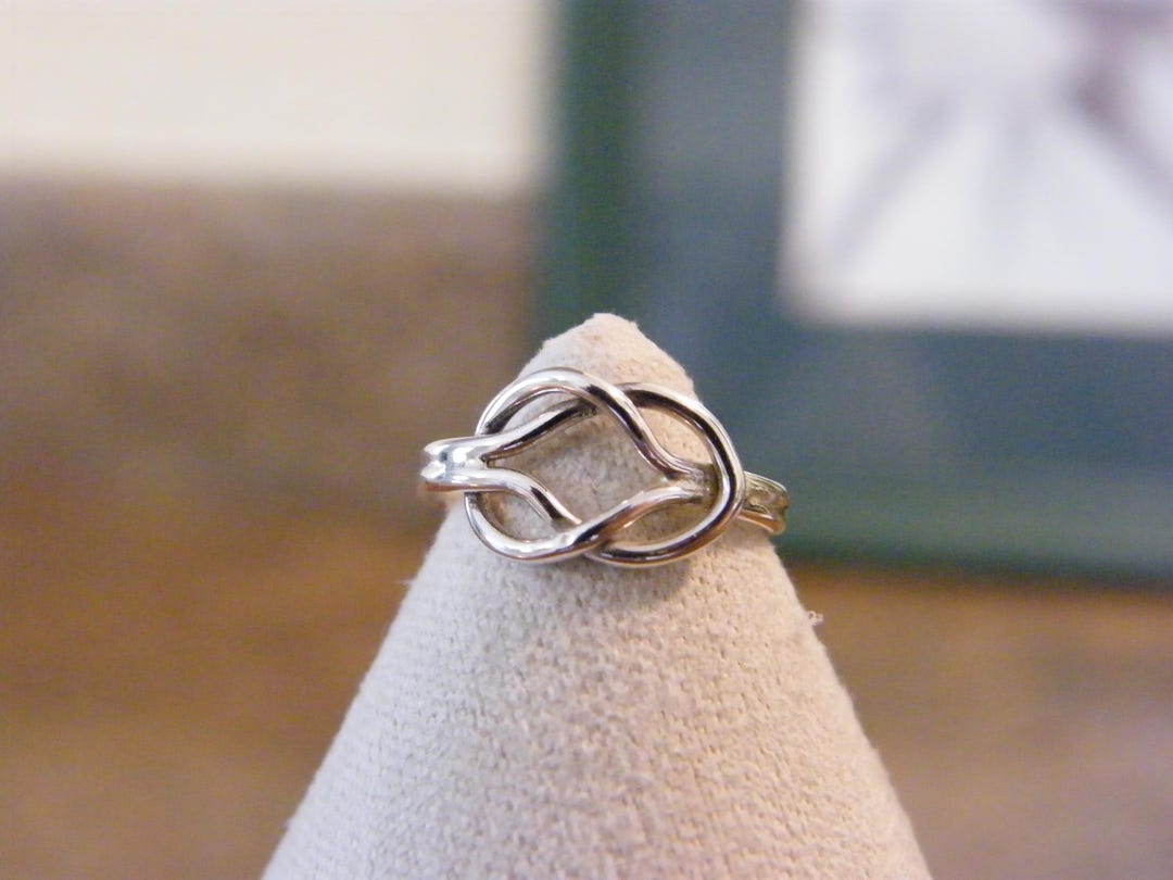 Simple Knot Finger Ring. Sterling Silver. - Etsy