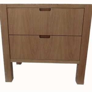 Free-Standing Vanity, Floating sink vanity, Floating Vanity,  Floating White Oak Vanity , Handmade Wood Vanity,